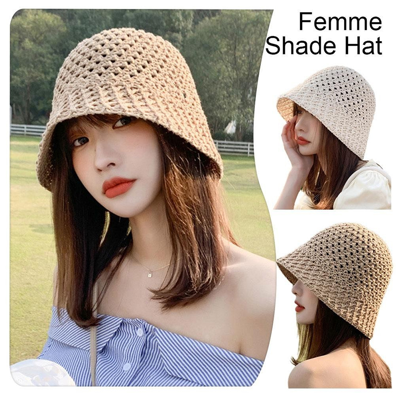 여성용 새 여름 모자, 넓은 챙 플로피 모자, 비치 파 - Bucket Hat Straw 리뷰 및 가격
