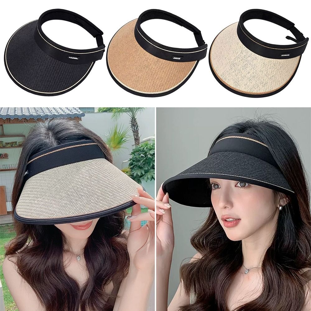 짠 밀짚 접이식 버킷햇 플레이트 디자인 속이 빈 밀짚  - Bucket Hat Straw 리뷰 및 가격