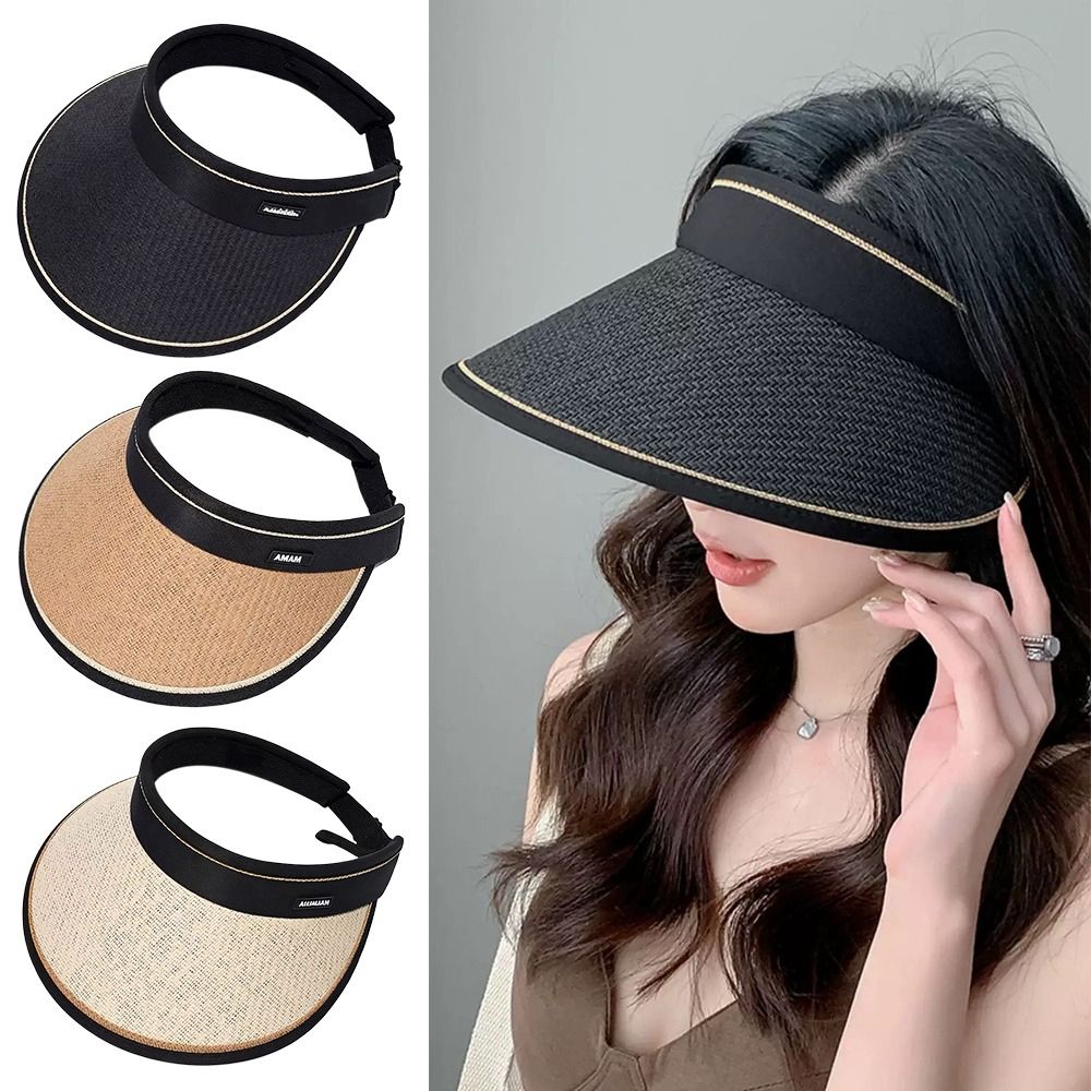 짠 밀짚 접이식 버킷햇 플레이트 디자인 속이 빈 밀짚  - Bucket Hat Straw 리뷰 및 가격