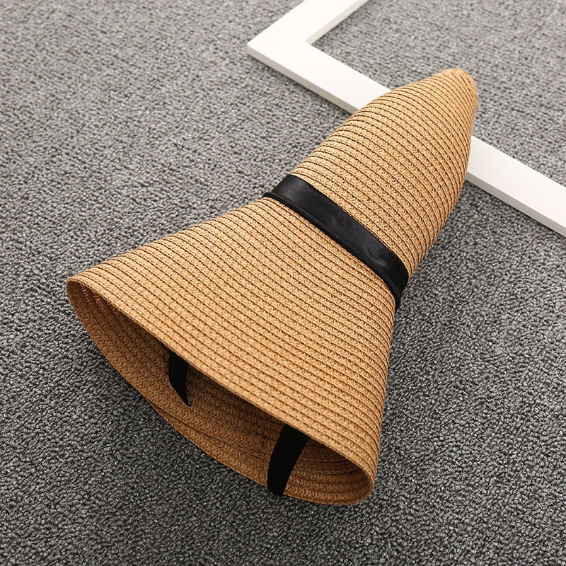 파나마 간단한 여름 해변 모자 캐주얼 여성 플랫 브림  - Bucket Hat Straw 리뷰 및 가격